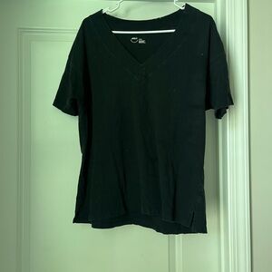 Aerie Black V-Neck T-Shirt